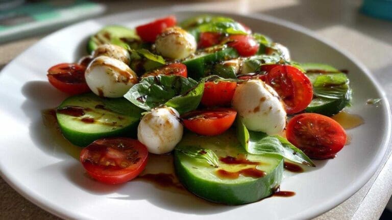 Cucumber Caprese Salad