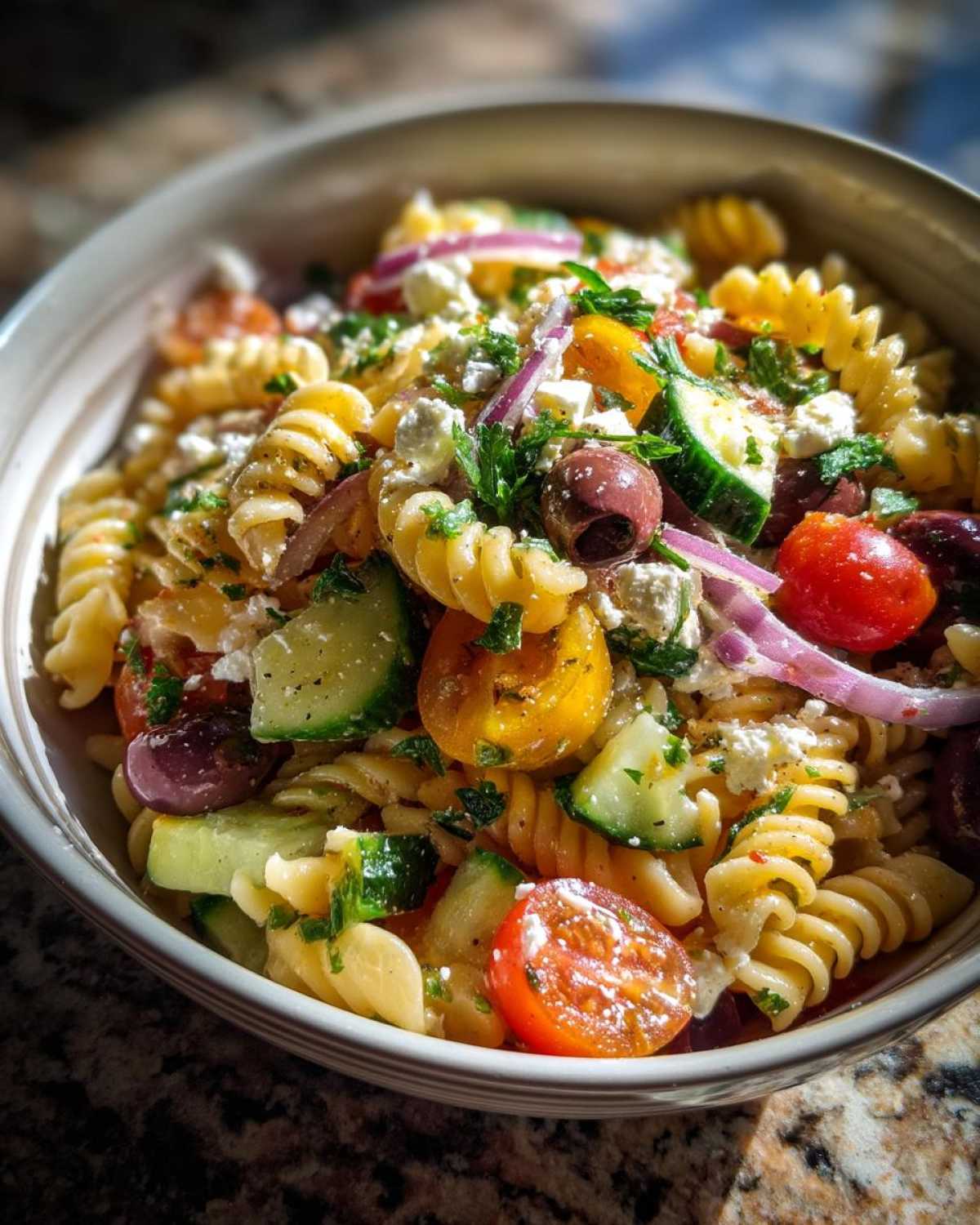 Mediterranean Pasta Salad - detail 3