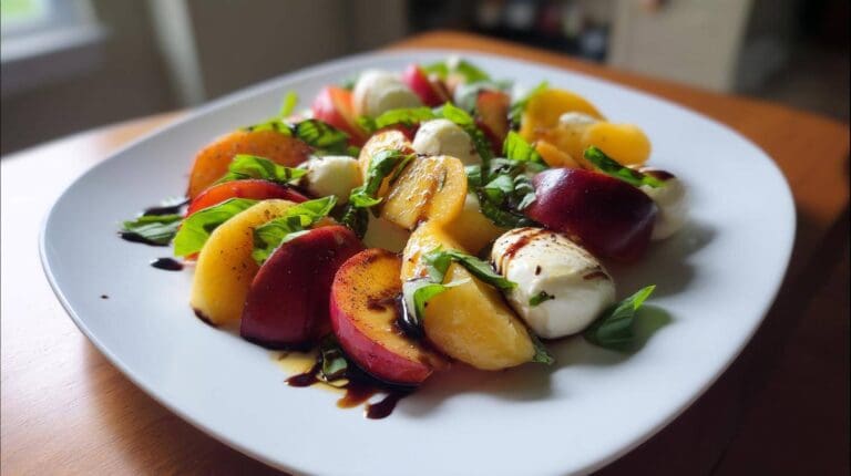 Amazing Stone Fruit Caprese Salad in 10 Minutes Stone Fruit Caprese Salad