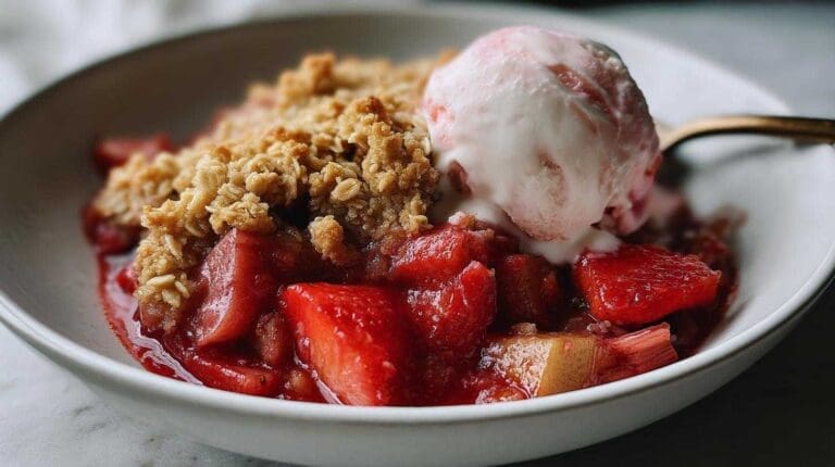 Strawberry Rhubarb Crisp: A Simple 5-Ingredient Joy Strawberry Rhubarb Crisp