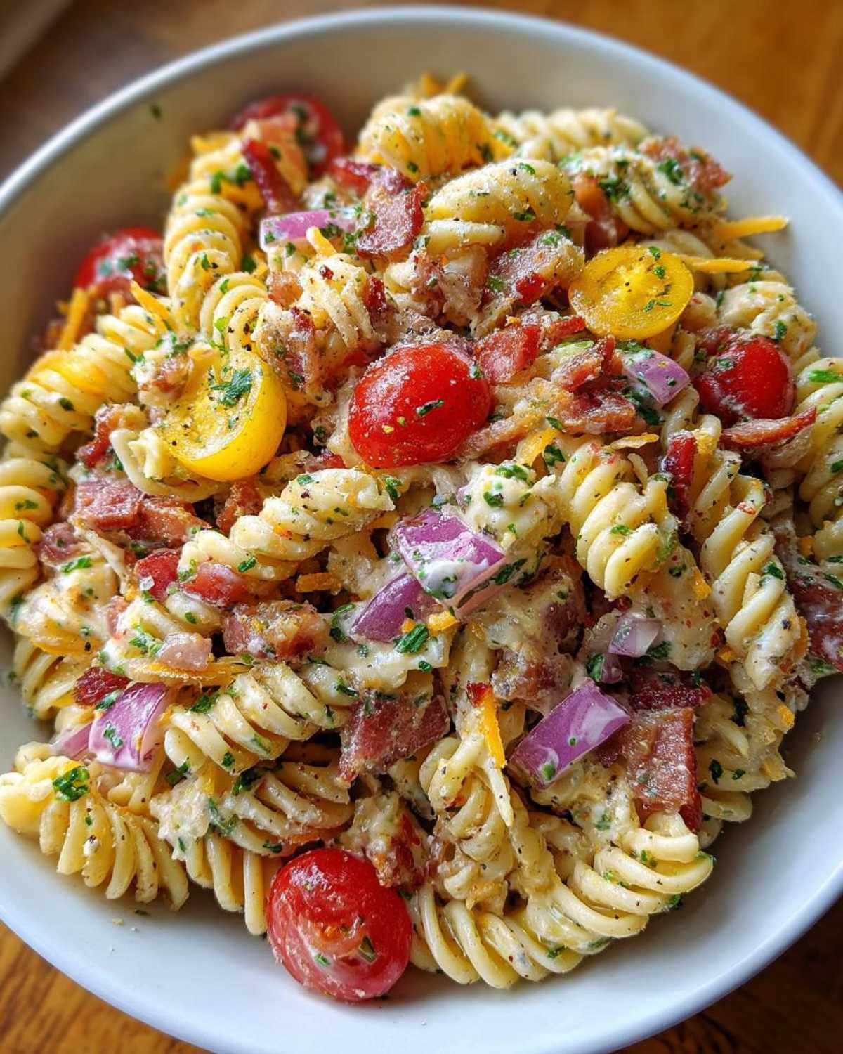 Bacon Ranch Pasta Salad - detail 4