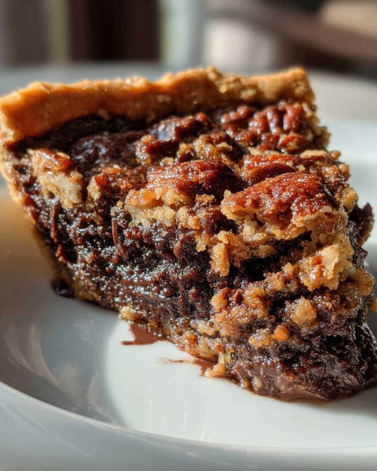 Chocolate Fudge Pecan Pie Cobbler - detail 1