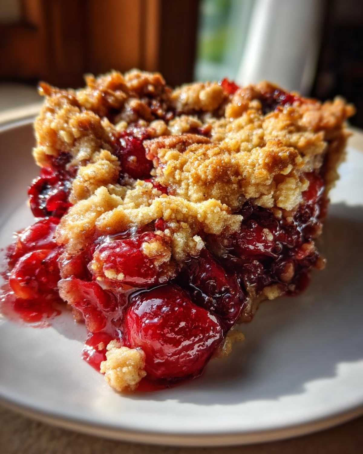 Easy Cherry Crisp - detail 1