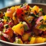 Fresh Peach Salsa for Chips or Grilling