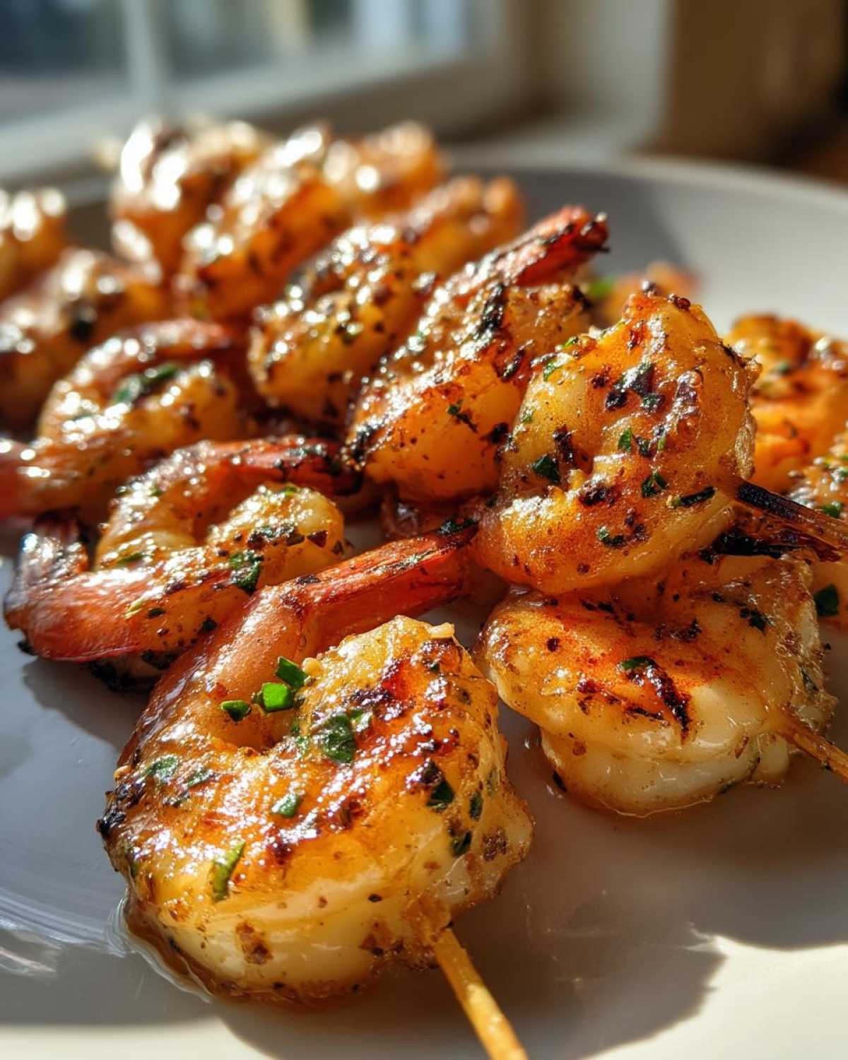 Garlic Butter Grilled Shrimp Skewers - detail 2