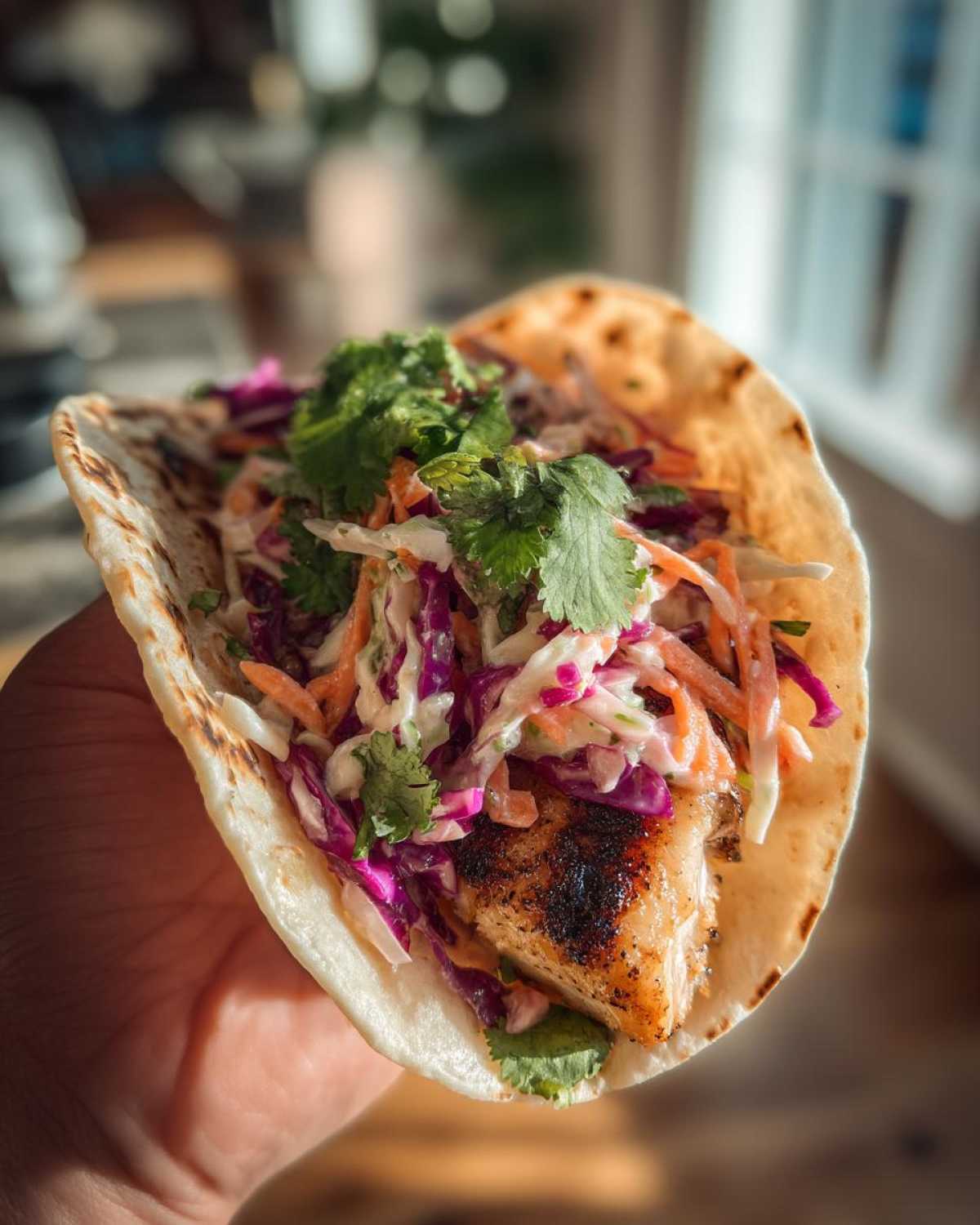 Grilled Fish Tacos with Chipotle Slaw - detail 4