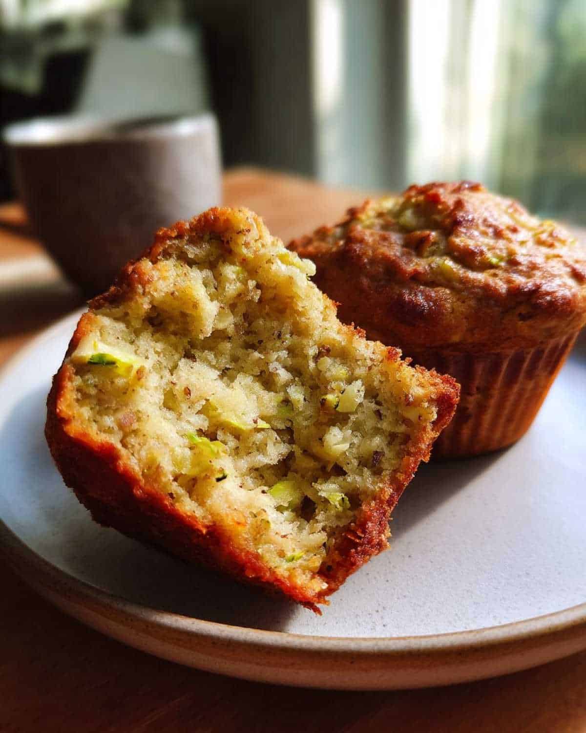 Bake 12 Incredible Healthy Apple Zucchini Muffins - 911recipes.com