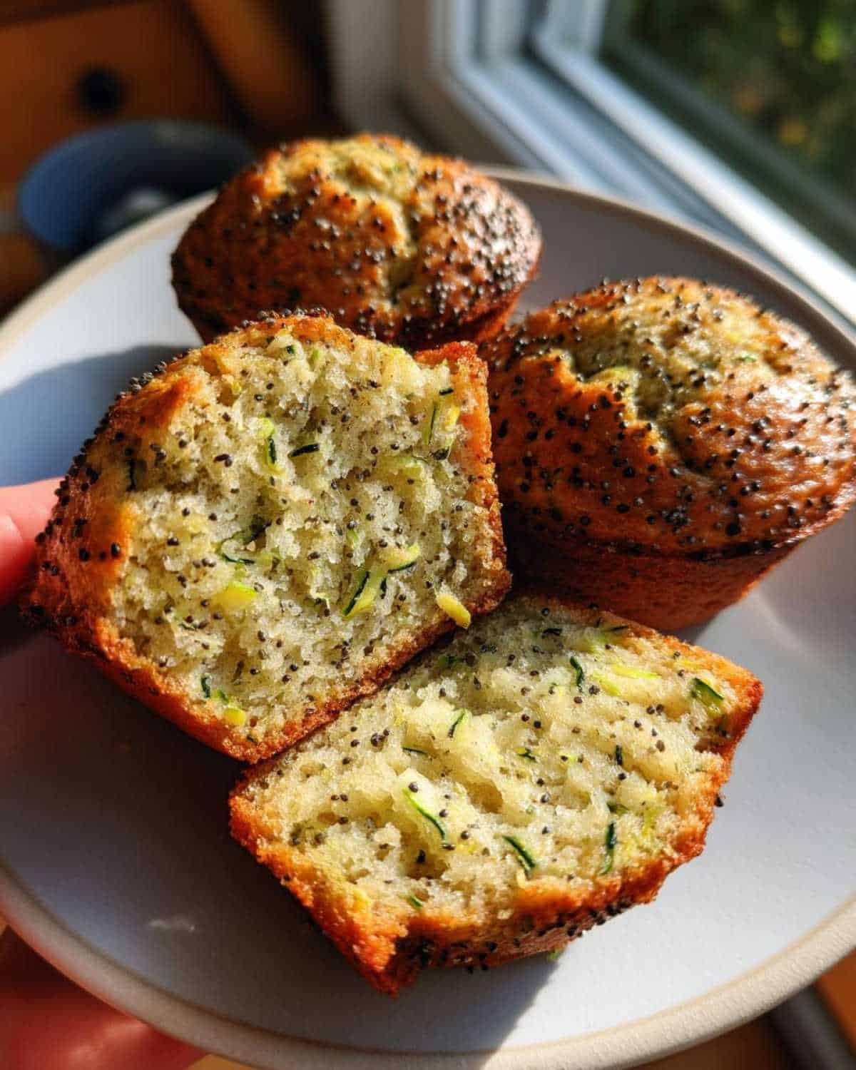 Lemon Poppy Seed Zucchini Muffins - detail 2