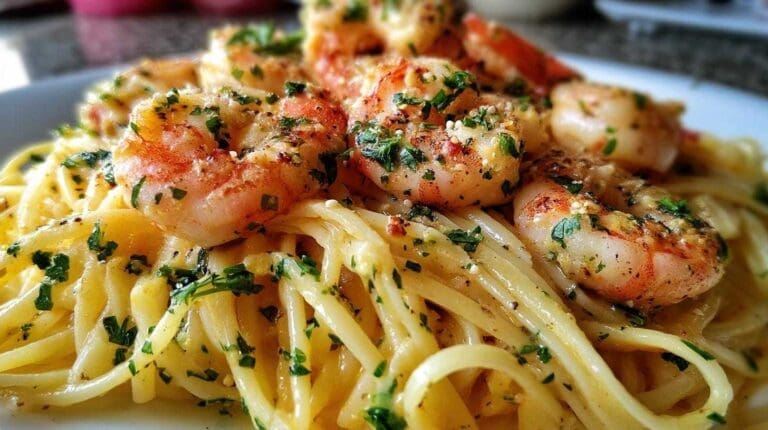 Quick Garlic Butter Shrimp Scampi Pasta