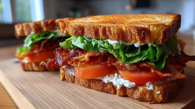 The Ultimate BLT Sandwich on Toasted Bread