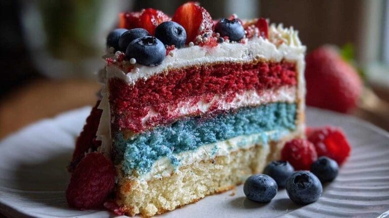 4th of July Flag Cake