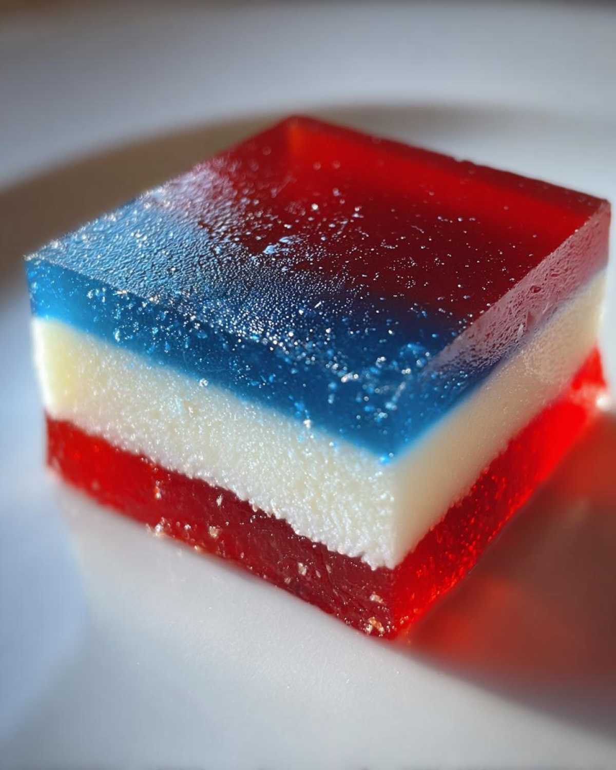 4th of July Red, White, and Blue Finger Jello - detail 1