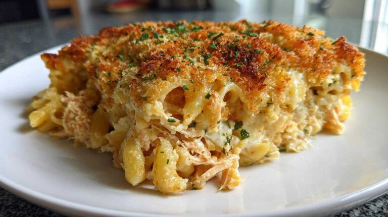 Insane Cheesy Tuna Noodle Casserole: 3 Melty Layers! Cheesy tuna noodle casserole