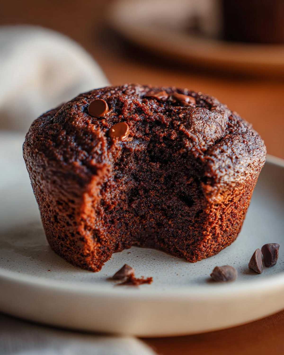 Chocolate protein muffins - detail 3