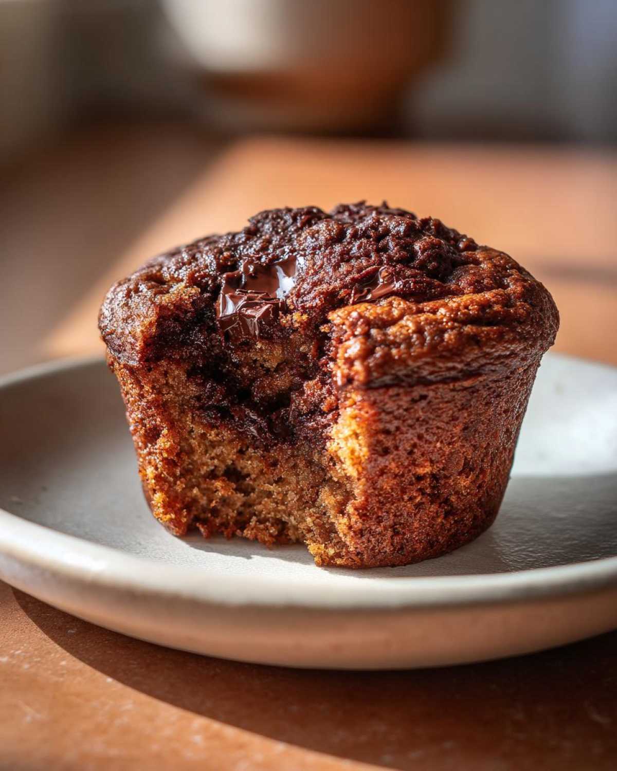 Chocolate protein muffins - detail 4