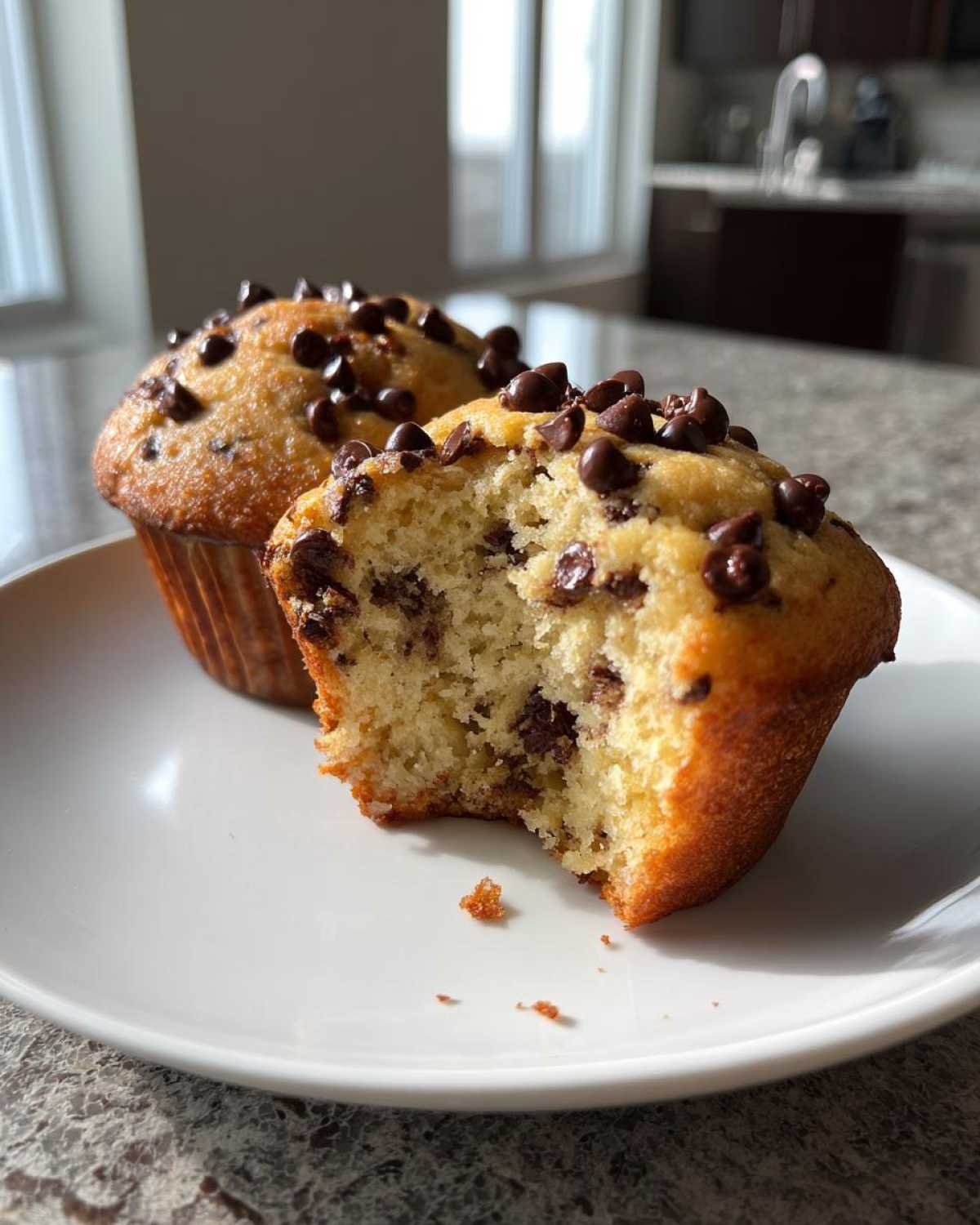 Classic chocolate chip muffins - detail 2