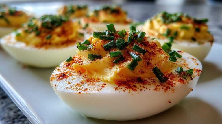 Deviled eggs garnishes
