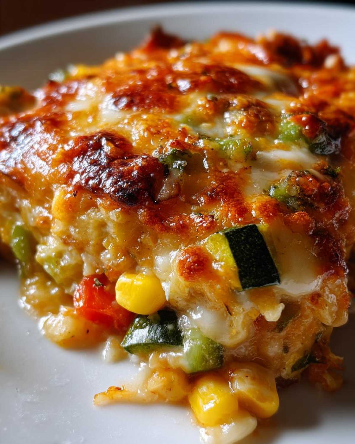 Mexican squash casserole - detail 2