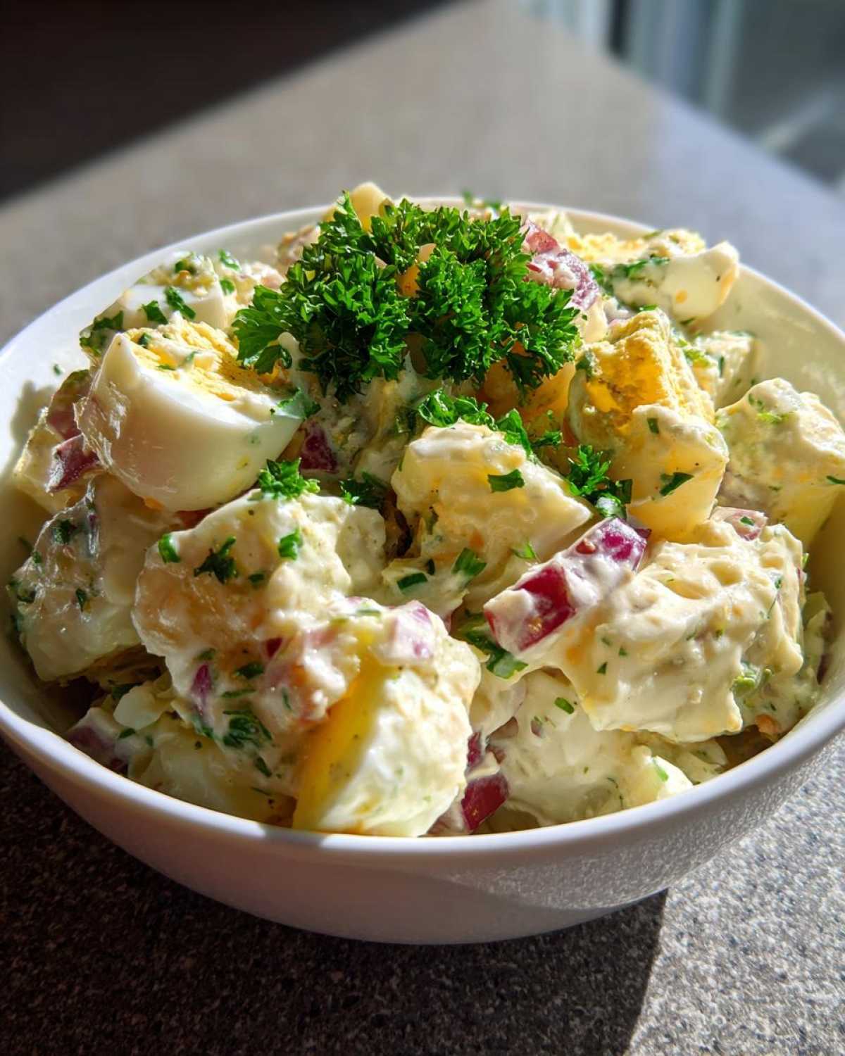 Potato salad with mayo - detail 2