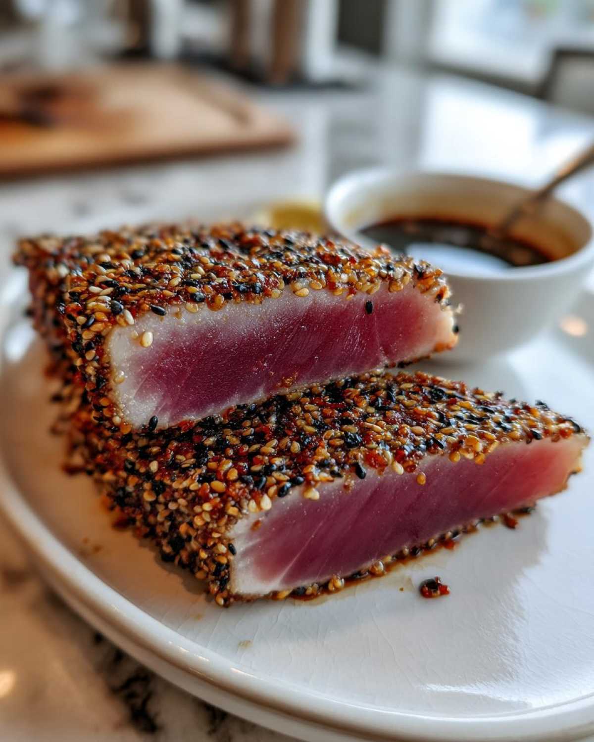 Sesame-crusted tuna steak - detail 2