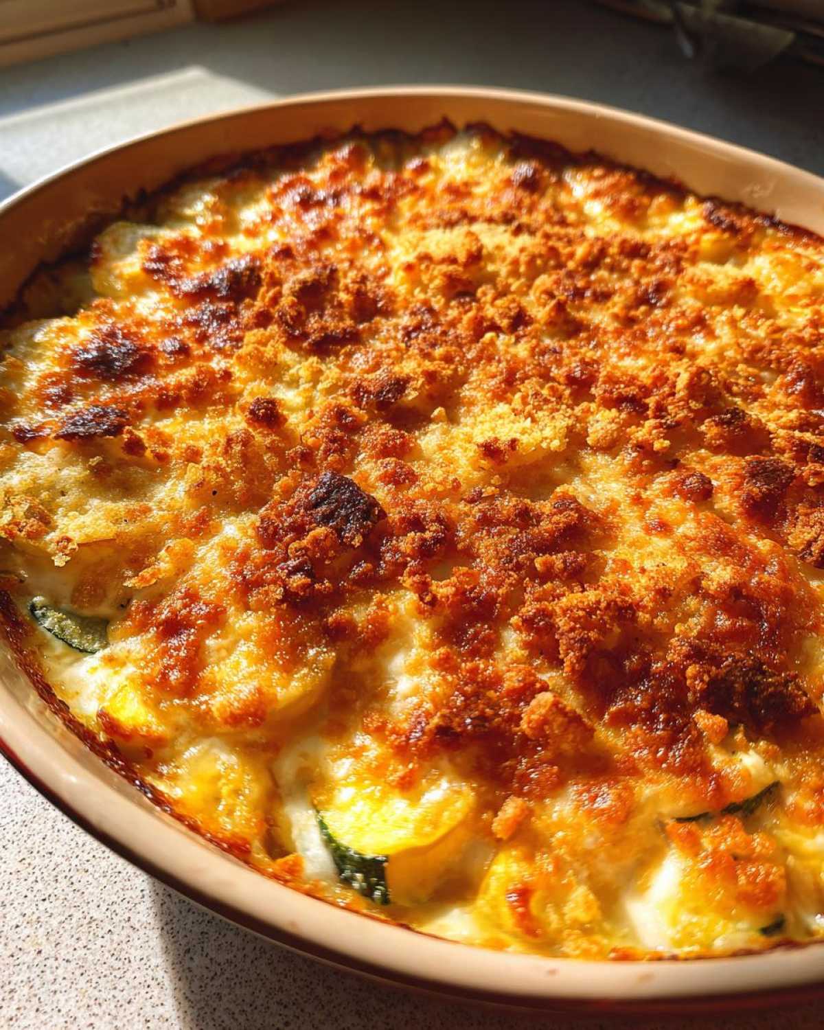 Summer squash casserole - detail 2