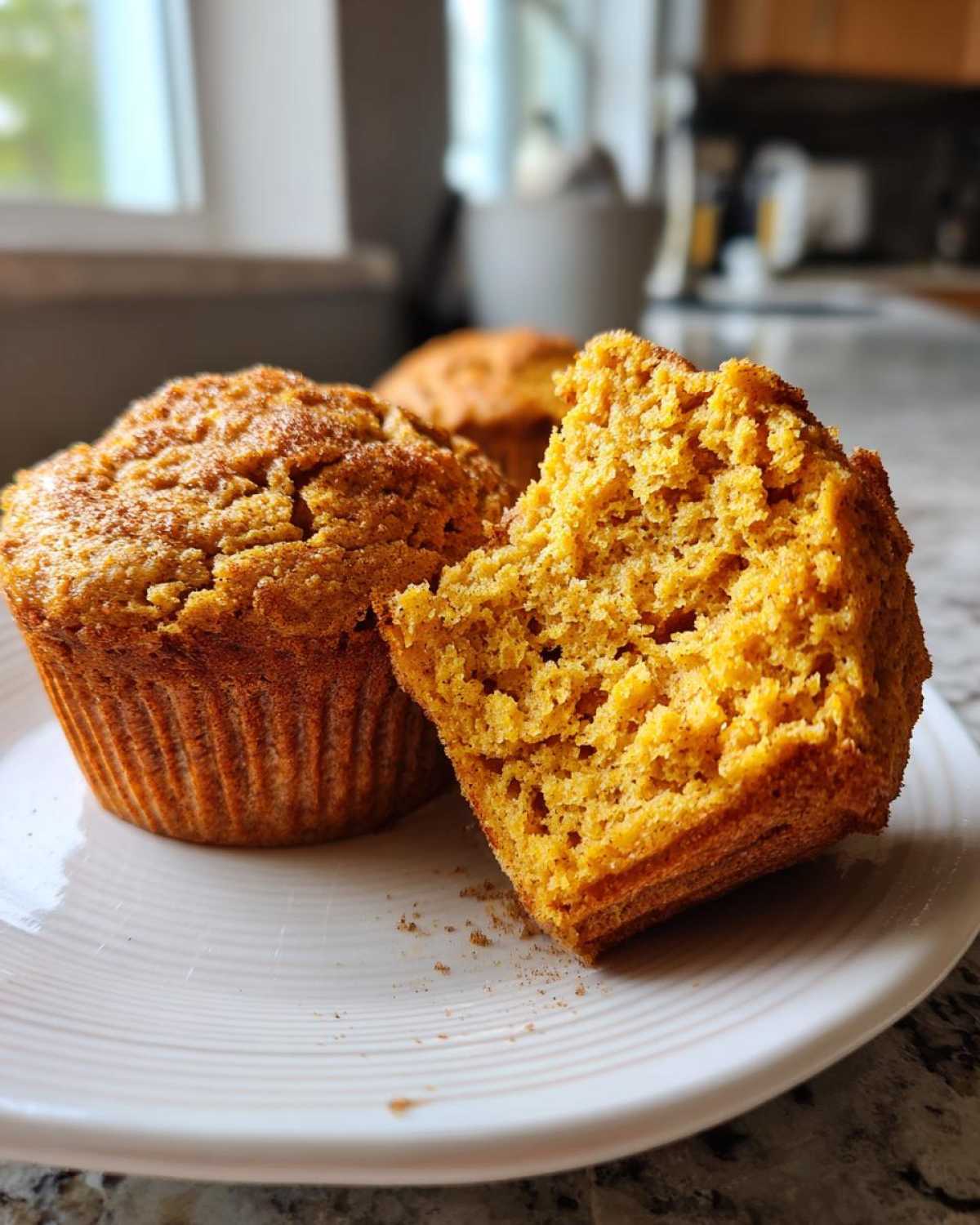 Vegan pumpkin muffins - detail 2