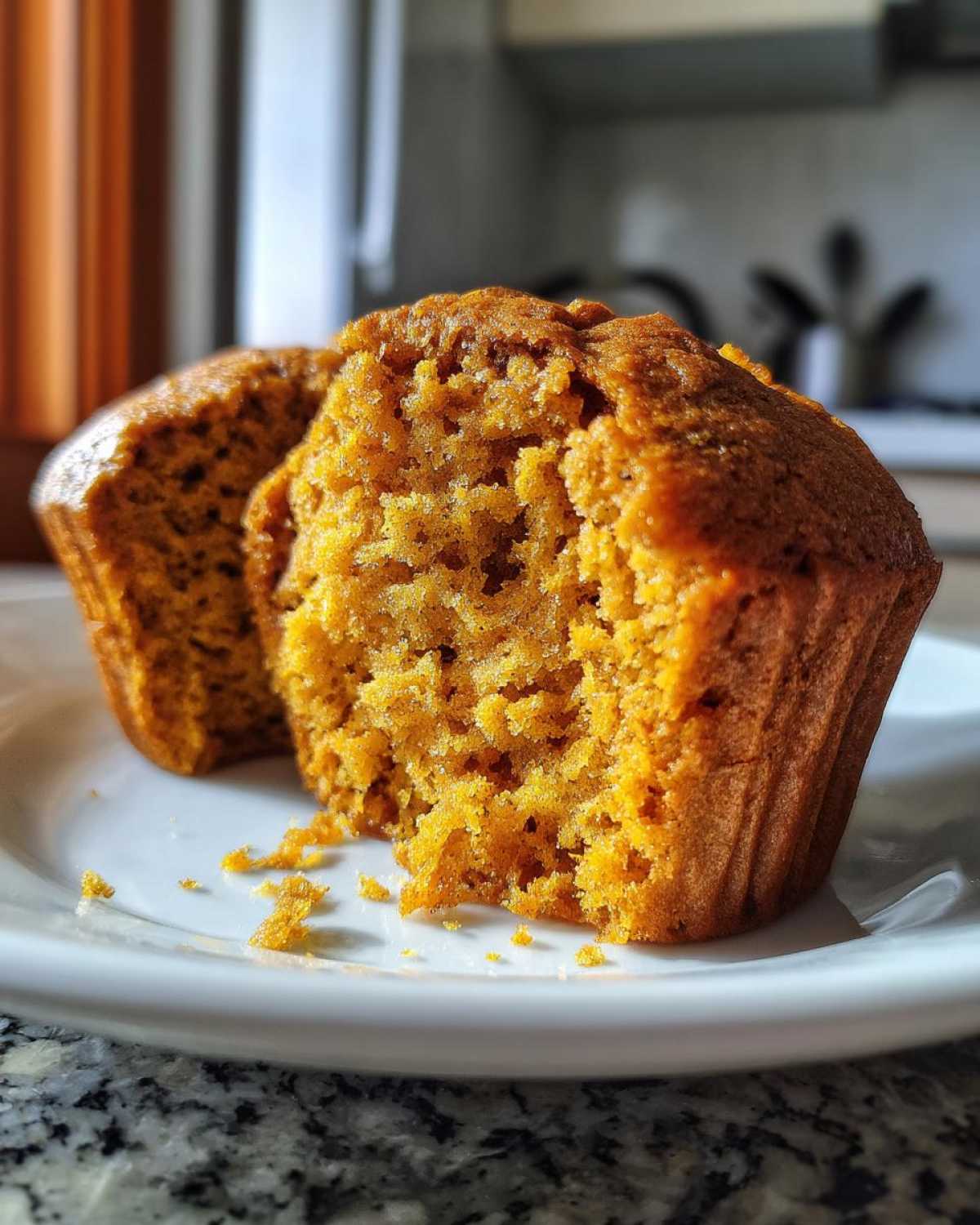 Vegan pumpkin muffins - detail 3