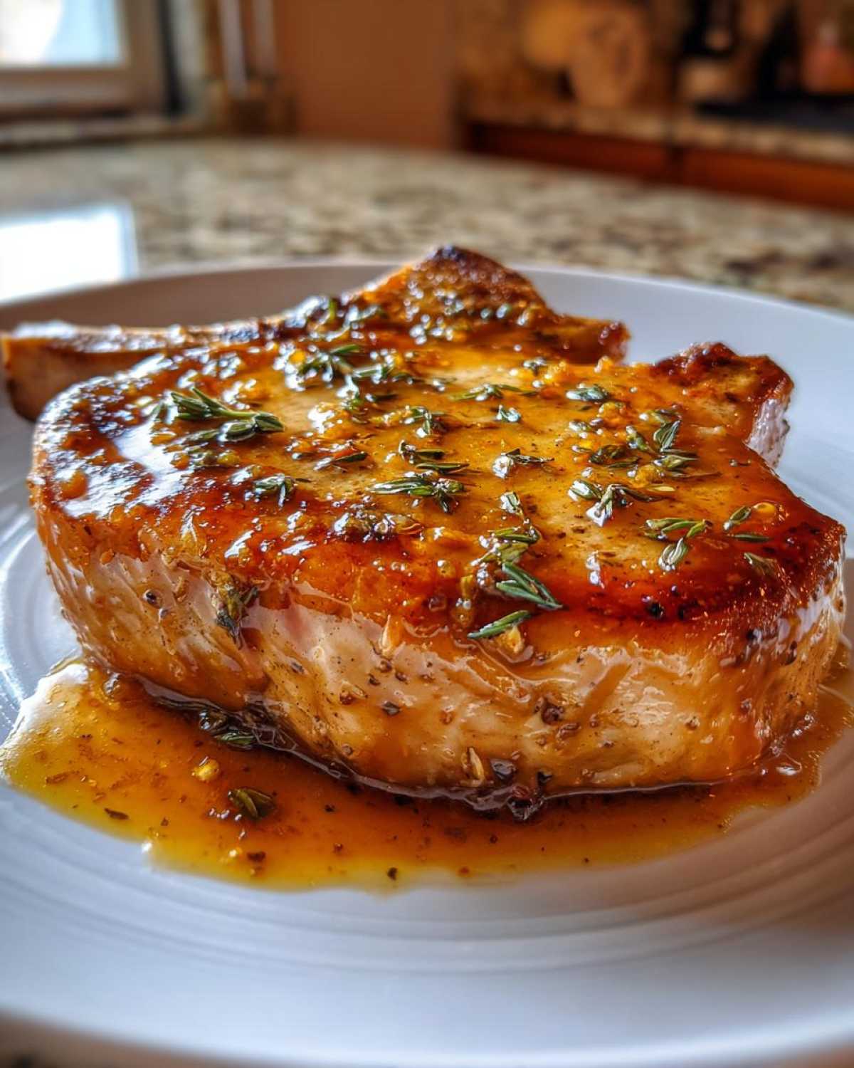 Apple Cider Glazed Pork Chops - detail 2