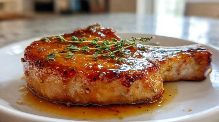 Apple Cider Glazed Pork Chops