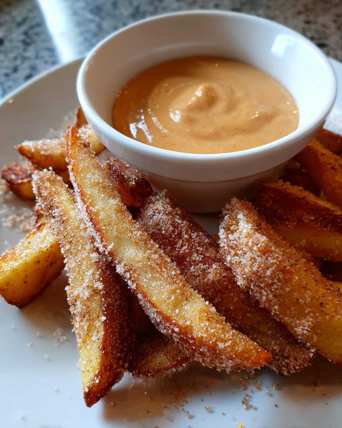 Apple Fries with Caramel Cream Dip - detail 4