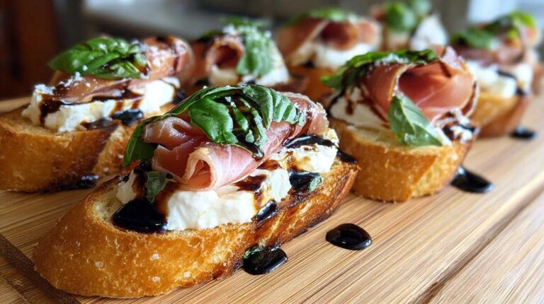 Burrata & Prosciutto Crostini