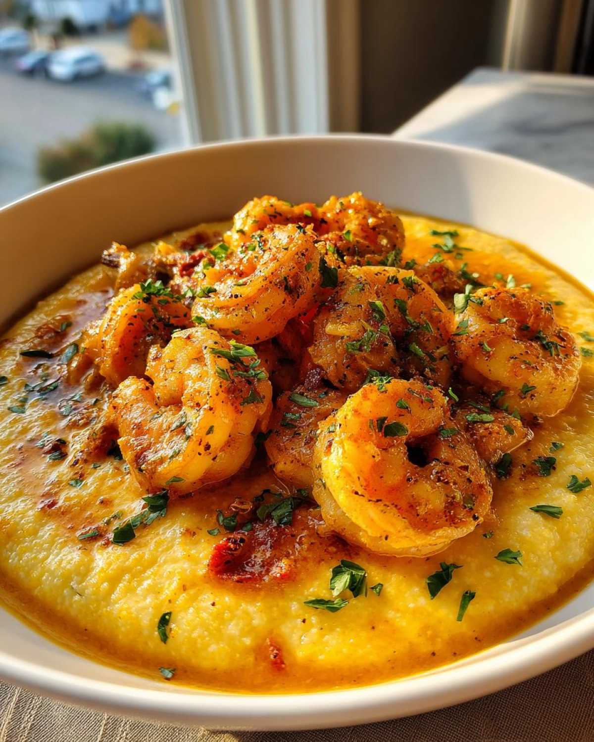 Cajun Shrimp & Grits - detail 2
