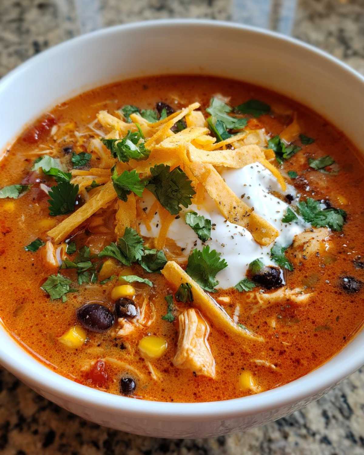 Creamy Chicken Tortilla Soup - detail 1