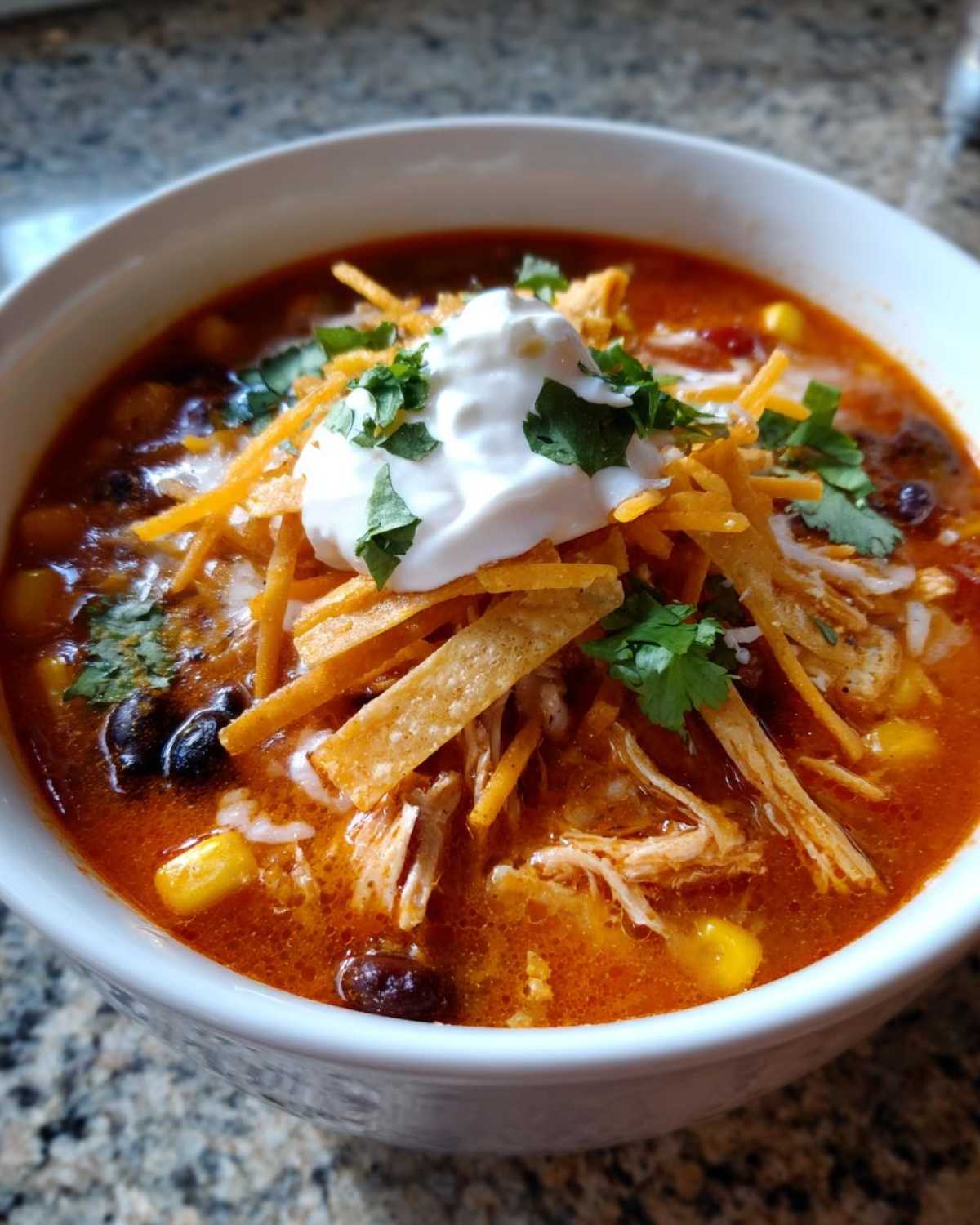 Creamy Chicken Tortilla Soup - detail 3