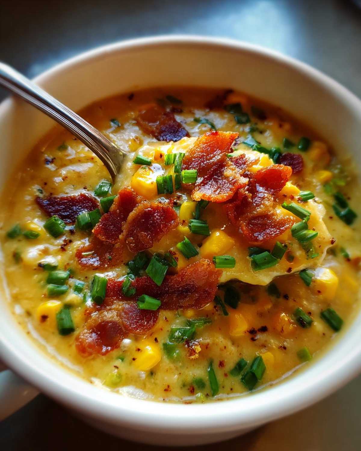 Creamy Corn Chowder - detail 2