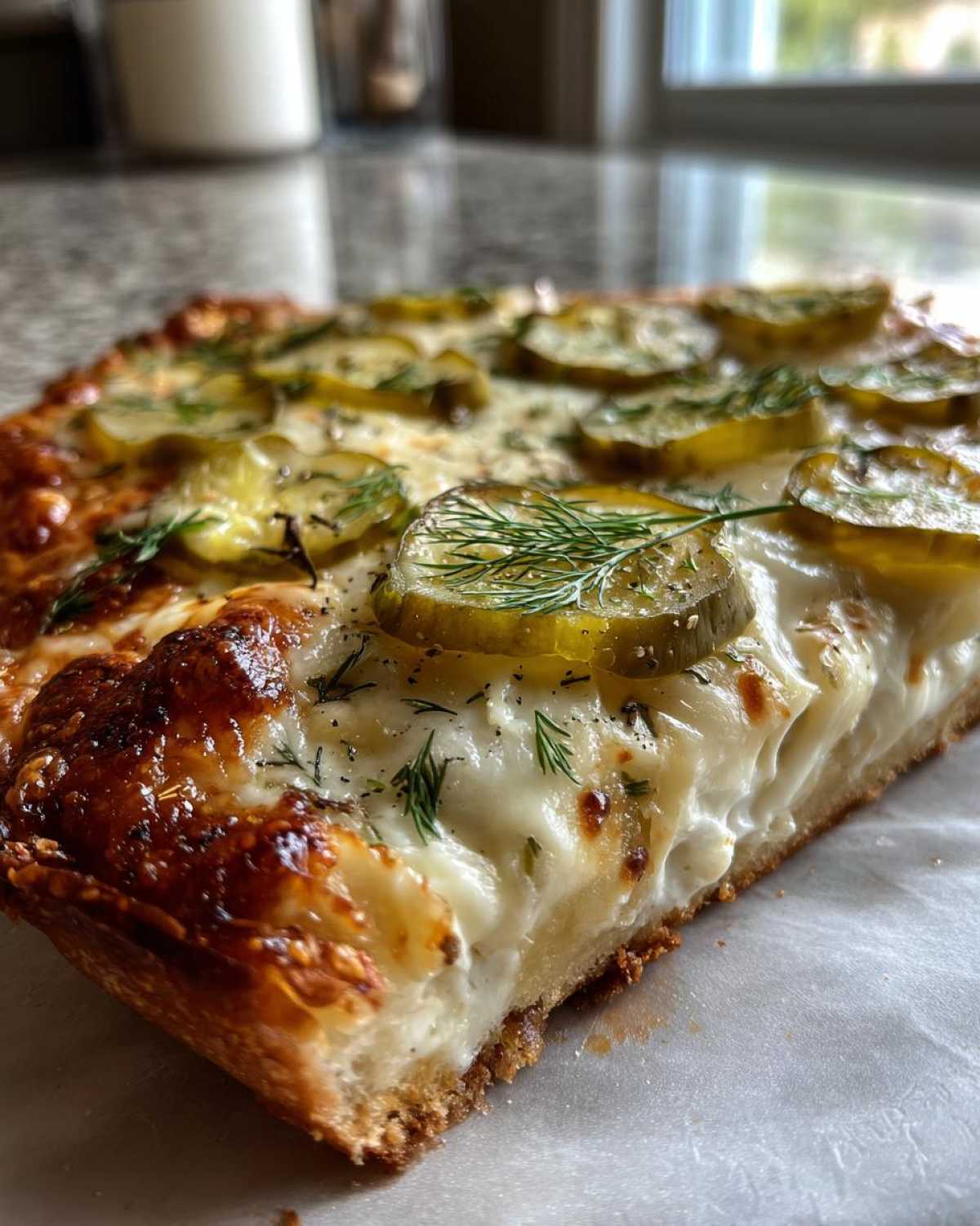 Dill Pickle Pizza - detail 1