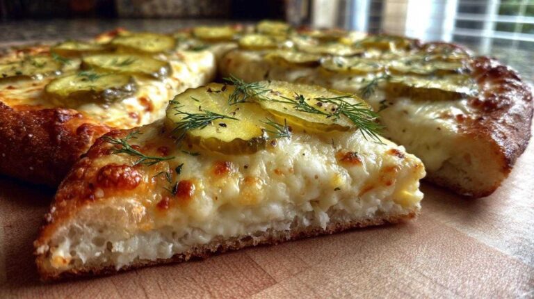 Amazing Dill Pickle Pizza: 1 Unexpectedly Happy Bite Dill Pickle Pizza