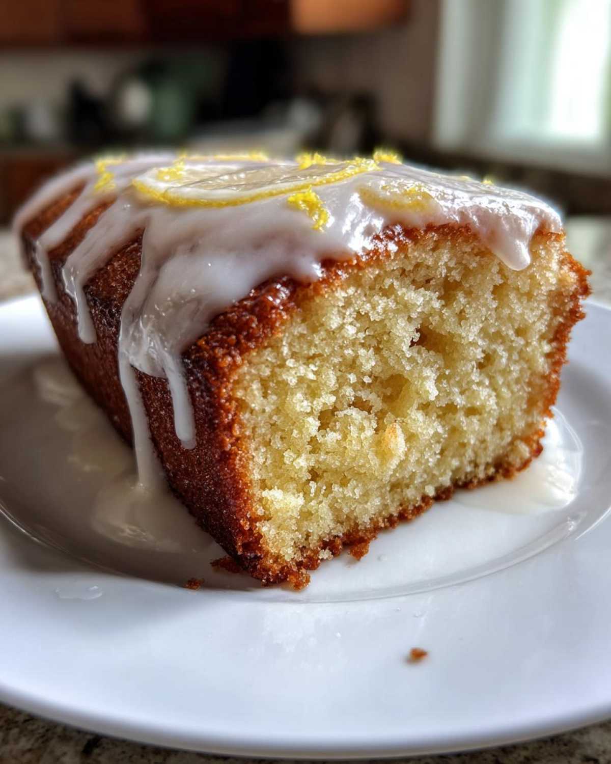 Olive Oil Cake with Lemon Glaze - detail 2