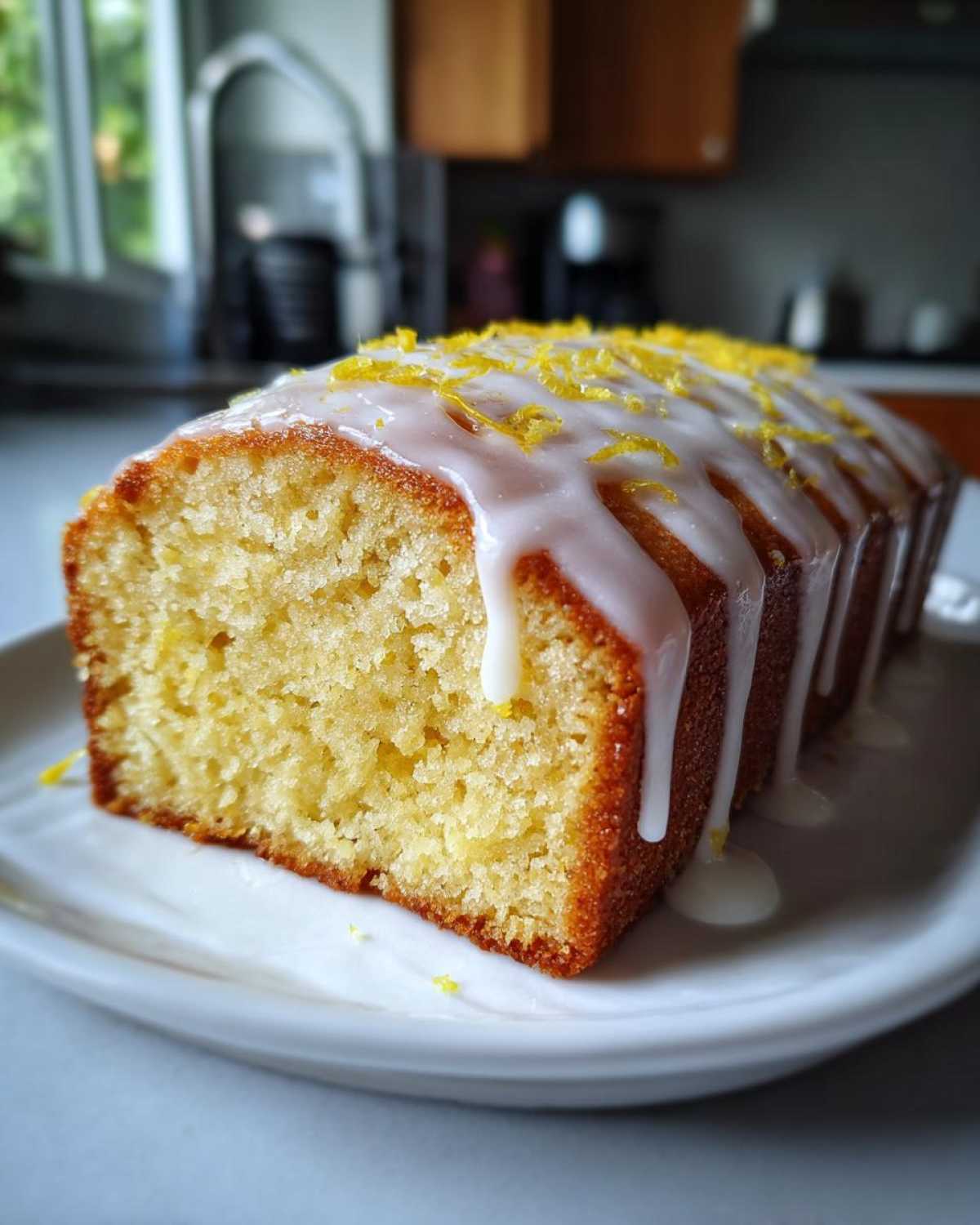 Olive Oil Cake with Lemon Glaze - detail 3