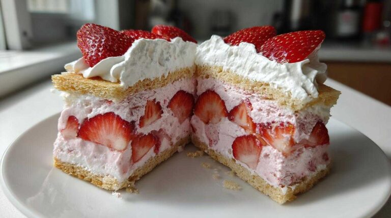 Strawberry Shortcake Ice Cream Sandwiches