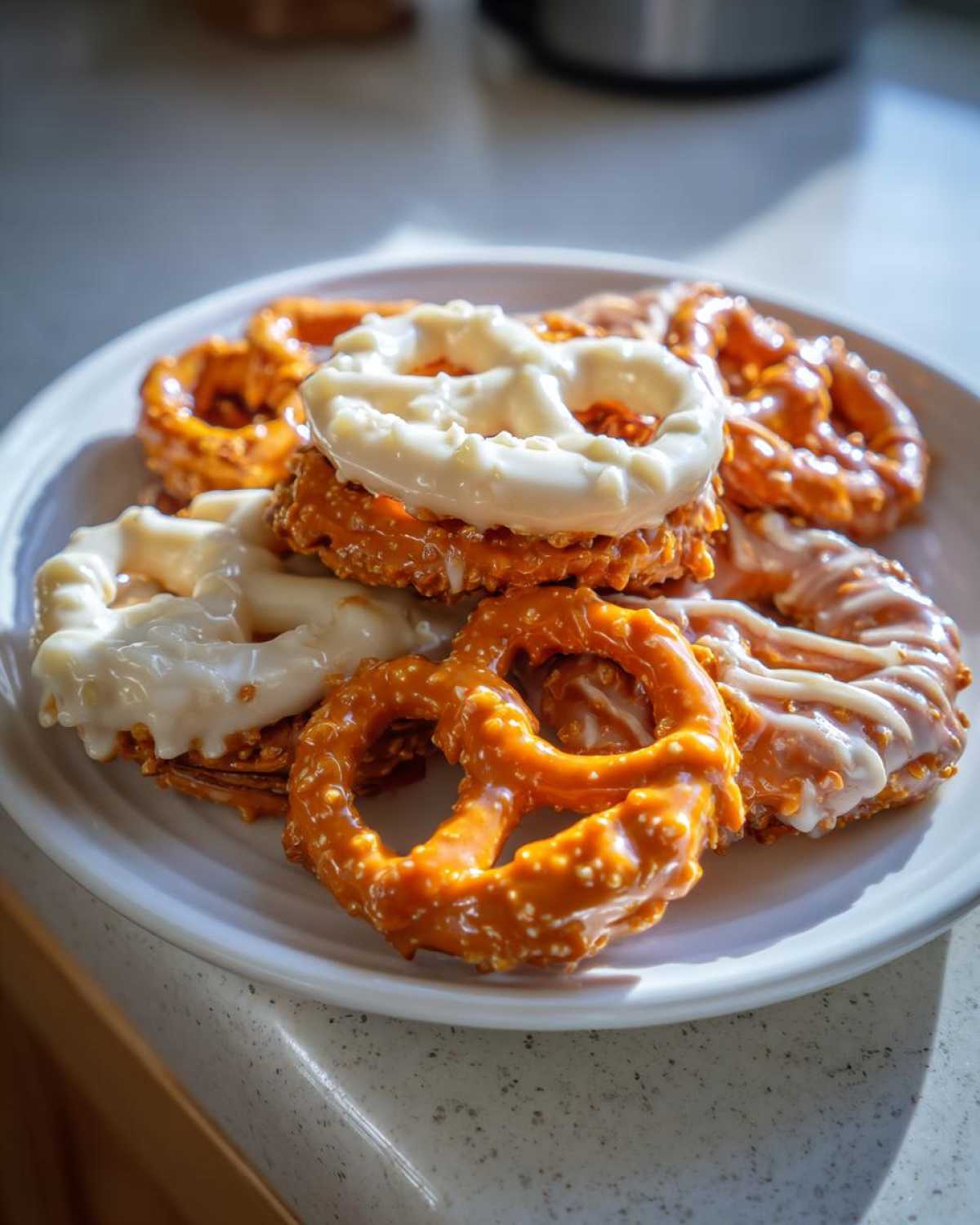 White Chocolate Pumpkin Spice Pretzels - detail 1