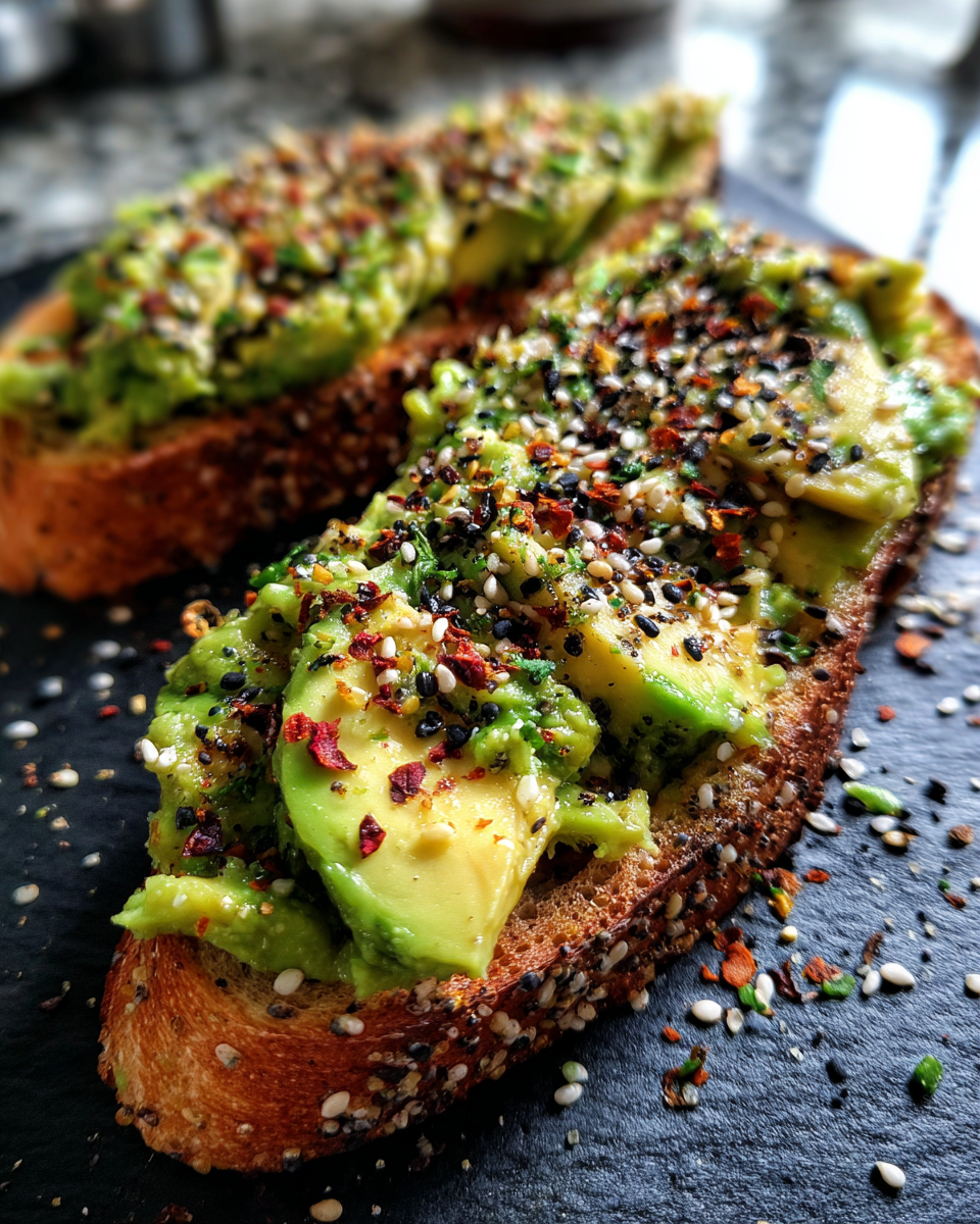 Avocado Toast with Everything Bagel Seasoning - detail 4