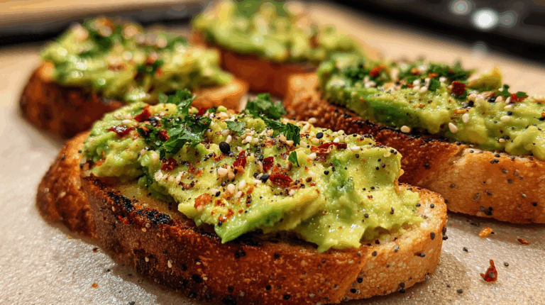 Avocado Toast with Everything Bagel Seasoning