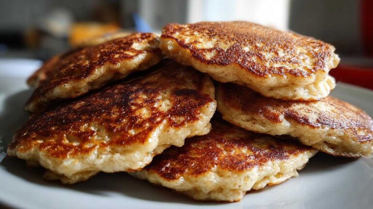 Banana Oatmeal Pancakes