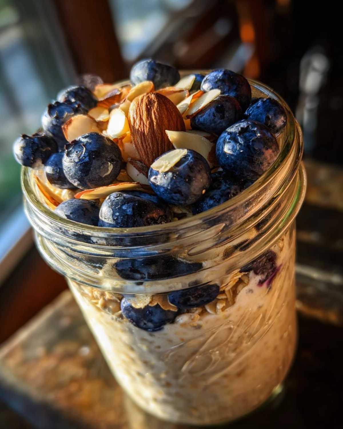 Blueberry Almond Overnight Oats - detail 1