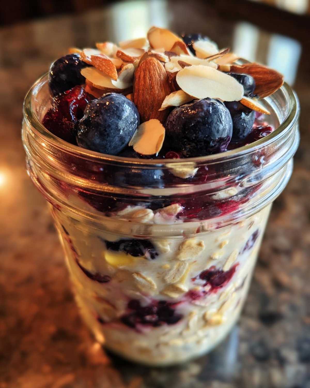 Blueberry Almond Overnight Oats - detail 3