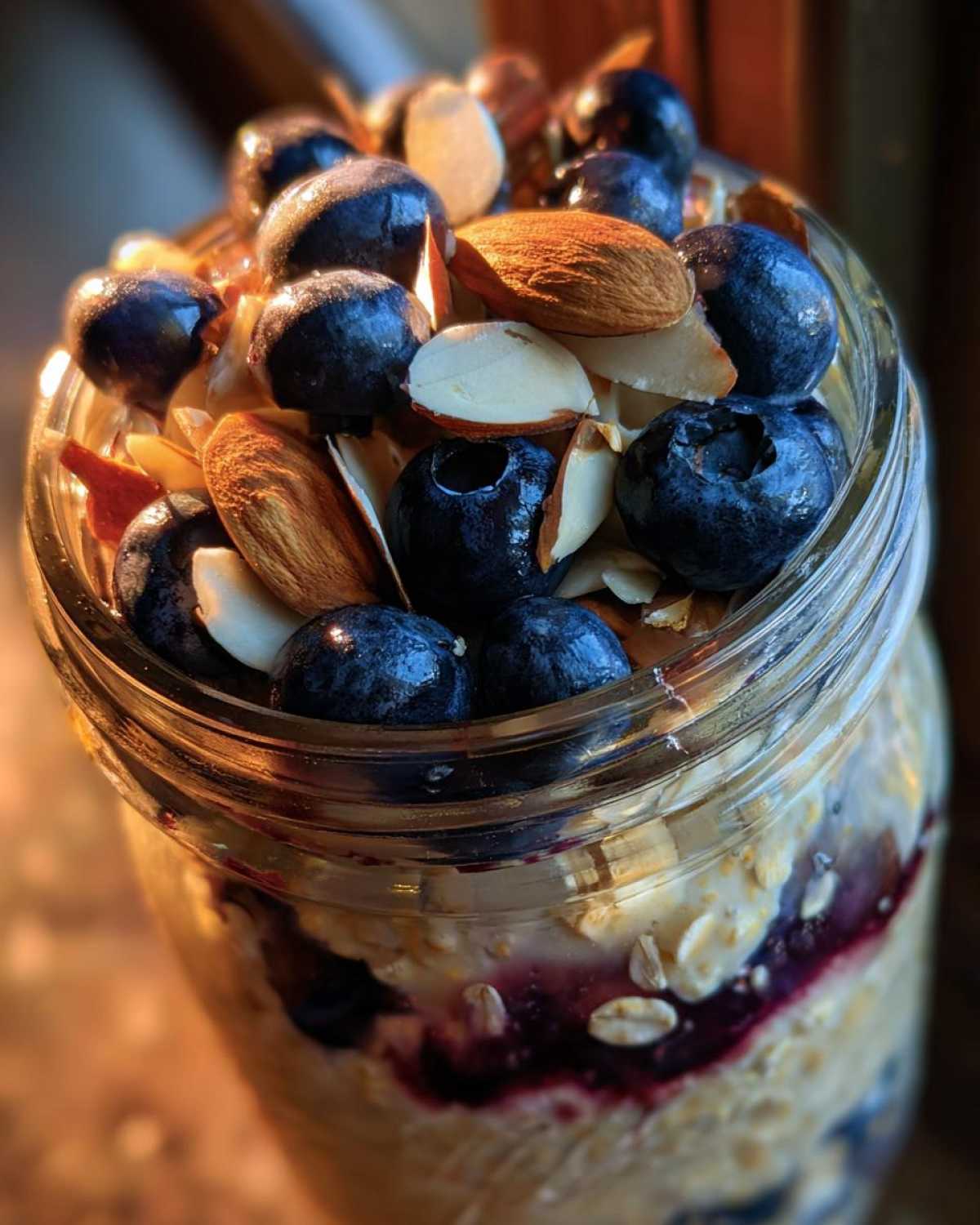 Blueberry Almond Overnight Oats - detail 2