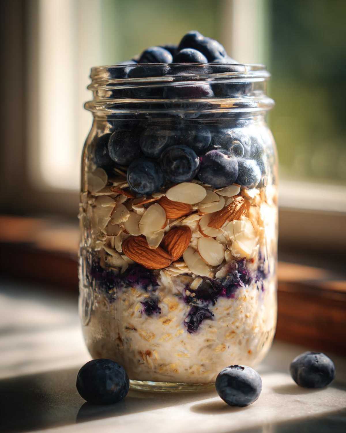 Blueberry Almond Overnight Oats - detail 4