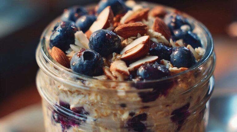 Blueberry Almond Overnight Oats