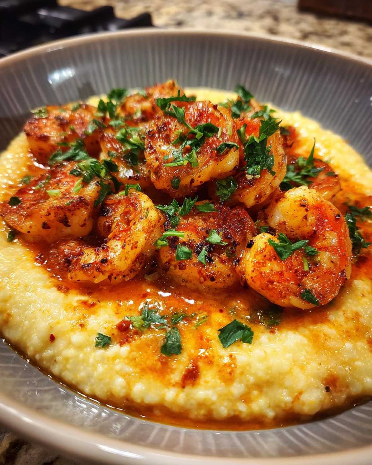 Cajun Shrimp and Grits - detail 2